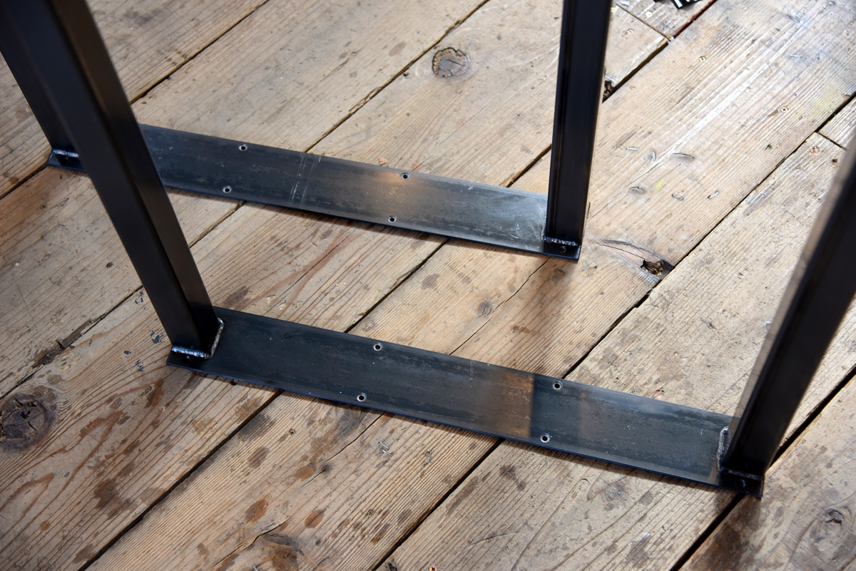 ダイニングテーブル用 ロの字型鉄脚（2セット） - MUKU-MO